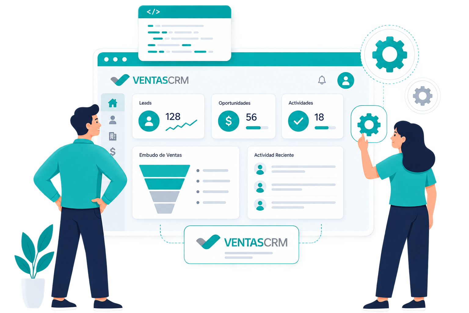 Ventas CRM értékesítési pipeline összeállítás
